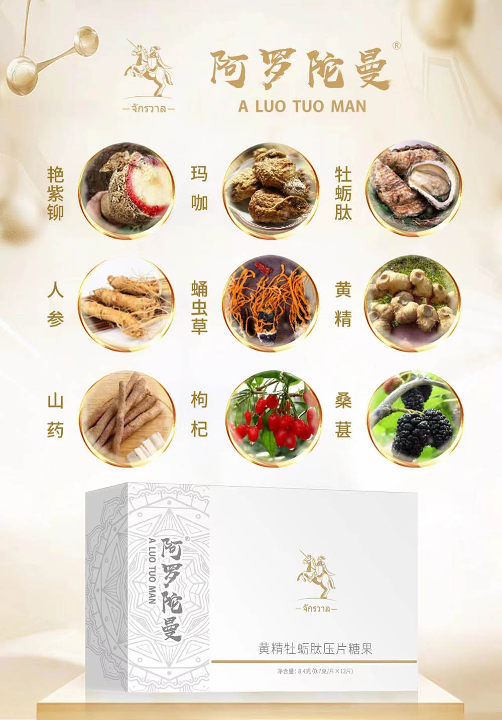 阿罗陀曼黄精牡蛎肽压片糖果真的效果反馈不错？多少钱？(图1)